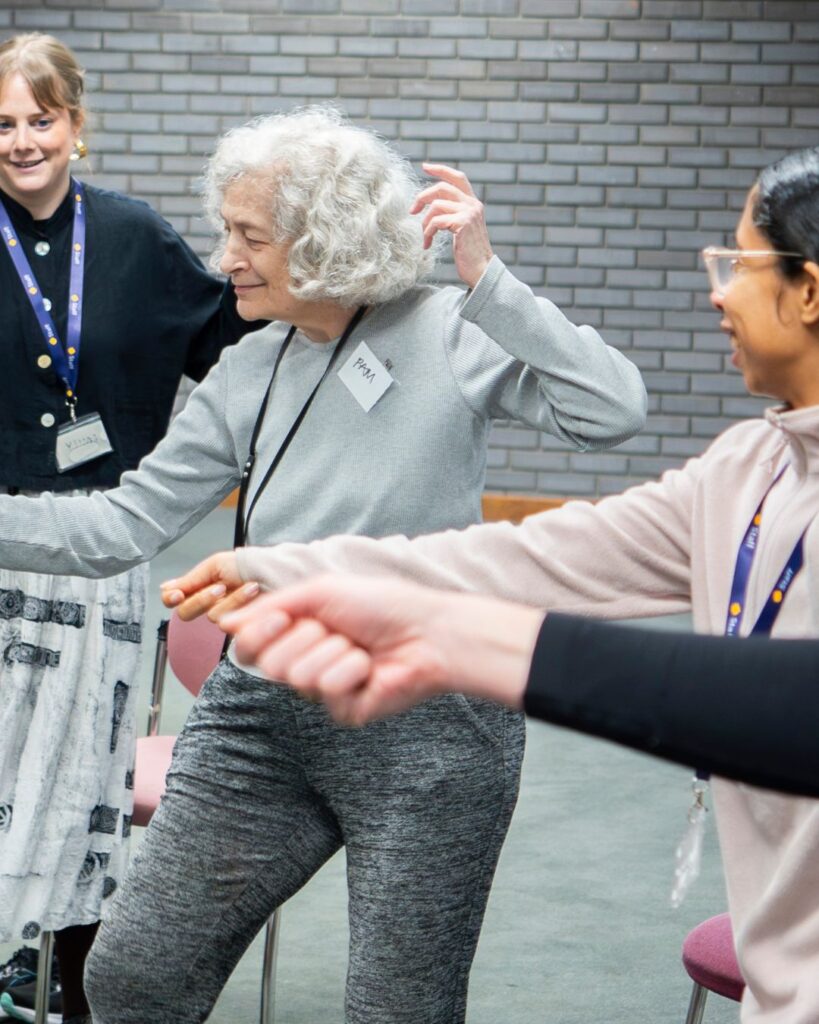 Participants enjoying dance during the drama programme at Swiss Cottage